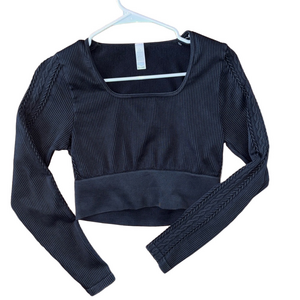 Offline by Aerie Ribbed Top Size Large Crop